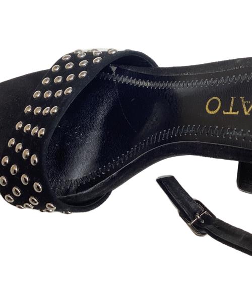 STACCATO（スタッカート）STACCATO (スタッカート) スタッズサンダル ブラック サイズ:23の古着・服飾アイテム