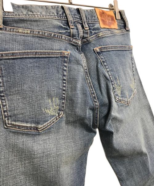 TMT（ティーエムティー）TMT (ティーエムティー) ユーズド加工デニムパンツ インディゴ サイズ:Ｍの古着・服飾アイテム