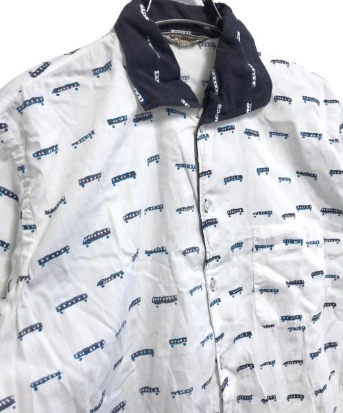 macgregor（マクレガー）MacGREGOR (マクレガー) 総柄シャツ ホワイト サイズ:Mの古着・服飾アイテム