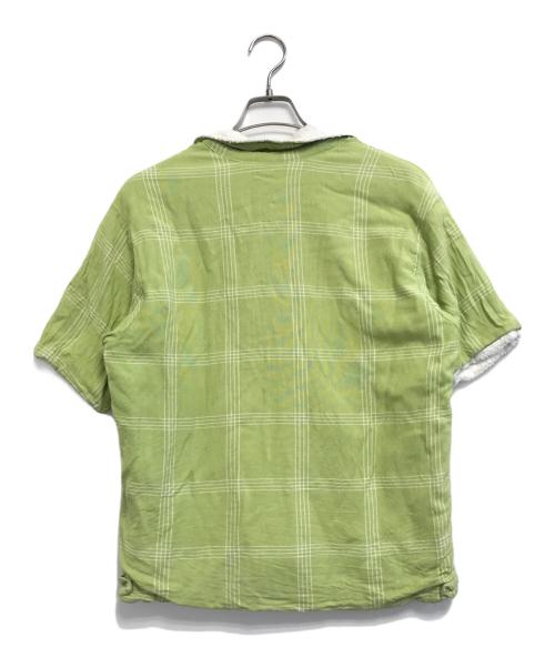 PURITAN（ピューリタン）PURITAN (ピューリタン) ビーチシャツ カーキ サイズ:Lの古着・服飾アイテム