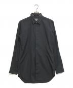 COMME des GARCONS HOMME PLUSコムデギャルソンオムプリュス）の古着「比翼テープ長袖ロングシャツ」｜ブラック