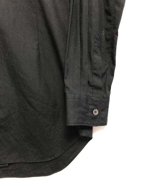 COMME des GARCONS HOMME PLUS（コムデギャルソンオムプリュス）COMME des GARCONS HOMME PLUS (コムデギャルソンオムプリュス) 比翼テープ長袖ロングシャツ ブラック サイズ:Sの古着・服飾アイテム