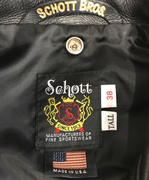 Schott（ショット）Schott (ショット) ONESTAR NEW NAKED ブラック サイズ:38-TALLの古着・服飾アイテム