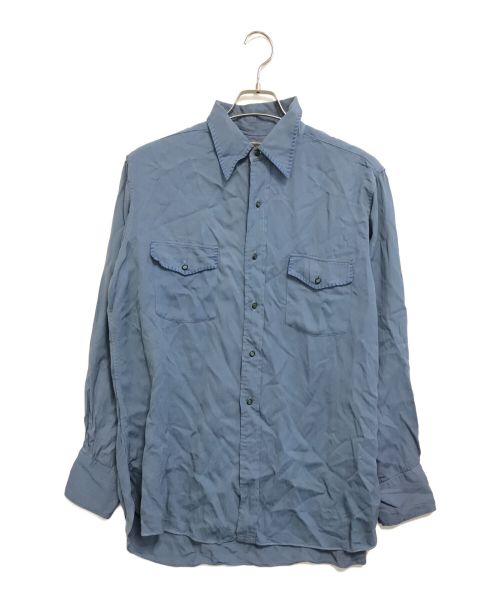 MONTGOMERY WARD（モンゴメリーワード）MONTGOMERY WARD (モンゴメリーワード) レーヨンシャツ ブルー サイズ:表記なしの古着・服飾アイテム