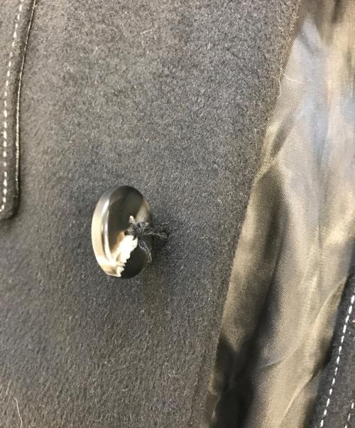 kooi（コーイ）kooi (コーイ) ステッチデザインチェスターコート ブラック サイズ:2の古着・服飾アイテム