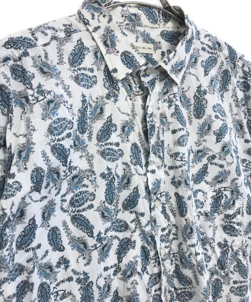 ETRO（エトロ）ETRO (エトロ) 総柄シャツ ブルー サイズ:3XLの古着・服飾アイテム