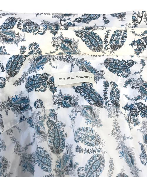 ETRO（エトロ）ETRO (エトロ) 総柄シャツ ブルー サイズ:3XLの古着・服飾アイテム