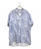 ETROエトロ）の古着「総柄シャツ」｜ブルー