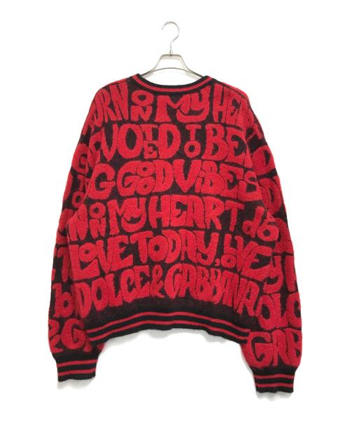 DOLCE & GABBANA（ドルチェ＆ガッバーナ）DOLCE & GABBANA (ドルチェ＆ガッバーナ) ニット レッド サイズ:Ｌの古着・服飾アイテム