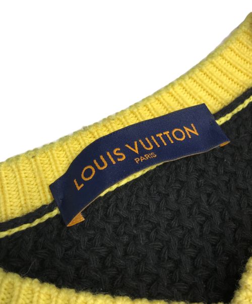 LOUIS VUITTON（ルイ ヴィトン）LOUIS VUITTON (ルイ ヴィトン) LVインタルシアフットボールニット ブラック サイズ:4Ⅼの古着・服飾アイテム