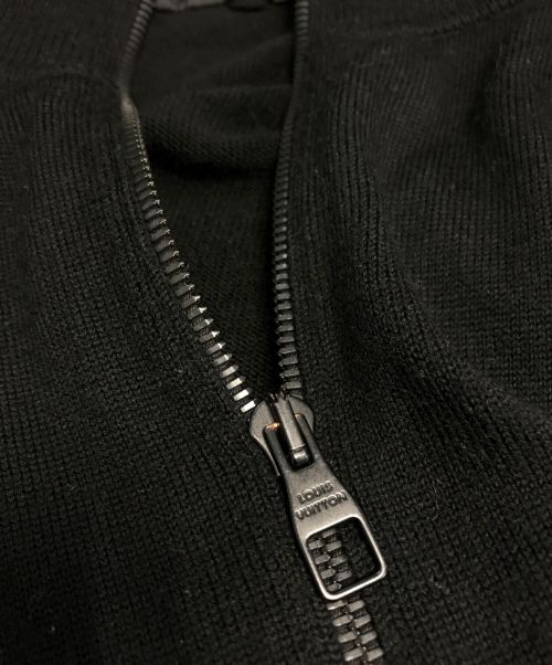 LOUIS VUITTON（ルイ ヴィトン）LOUIS VUITTON (ルイ ヴィトン) ニットジャケット ブラック サイズ:XXLの古着・服飾アイテム