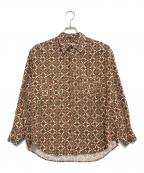 TOWN CRAFTタウンクラフト）の古着「総柄シャツ」｜ブラウン