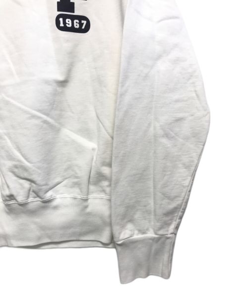 POLO RALPH LAUREN（ポロ・ラルフローレン）POLO RALPH LAUREN (ポロ・ラルフローレン) 襟付きハーフジップスウェット ホワイト サイズ:Mの古着・服飾アイテム