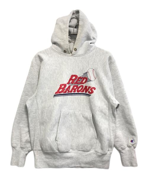 Champion（チャンピオン）Champion (チャンピオン) リヴァースウィーブパーカー グレー サイズ:LARGEの古着・服飾アイテム