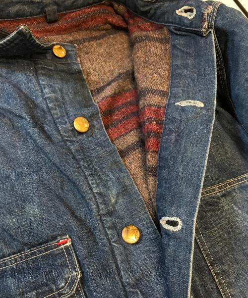 Sears（シアーズ）Sears (シアーズ) 裏ブランケットデニムカバーオール インディゴ サイズ:表記なしの古着・服飾アイテム