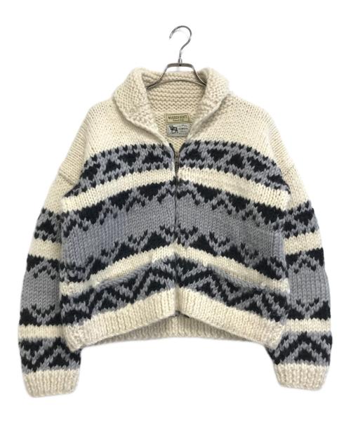 warren scott（ウォーレンスコット）warren scott (ウォーレンスコット) カウチンニットカーディガン ホワイト サイズ:表記なしの古着・服飾アイテム