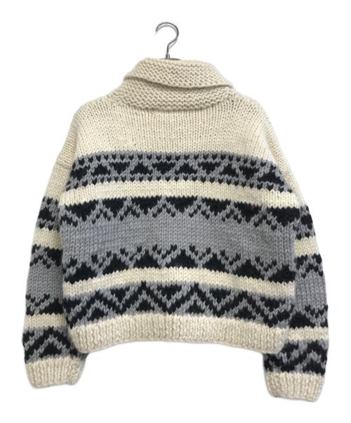 warren scott（ウォーレンスコット）warren scott (ウォーレンスコット) カウチンニットカーディガン ホワイト サイズ:表記なしの古着・服飾アイテム