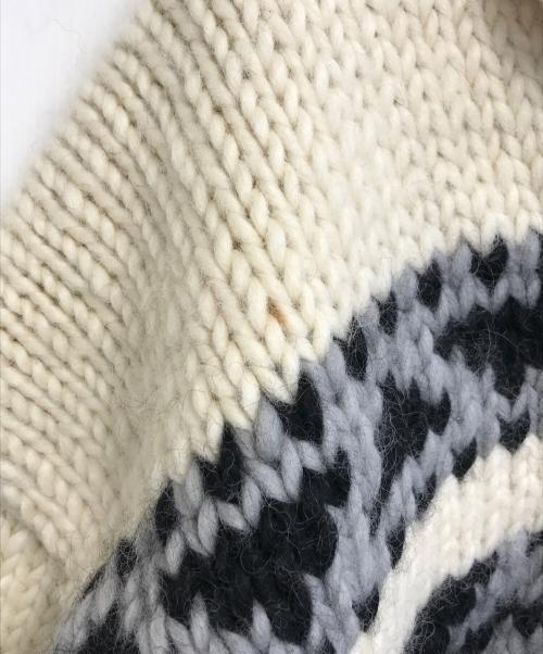 warren scott（ウォーレンスコット）warren scott (ウォーレンスコット) カウチンニットカーディガン ホワイト サイズ:表記なしの古着・服飾アイテム