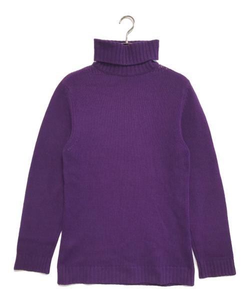 Maison Margiela（メゾンマルジェラ）Maison Margiela (メゾンマルジェラ) タートルネックニット パープル サイズ:表記なしの古着・服飾アイテム