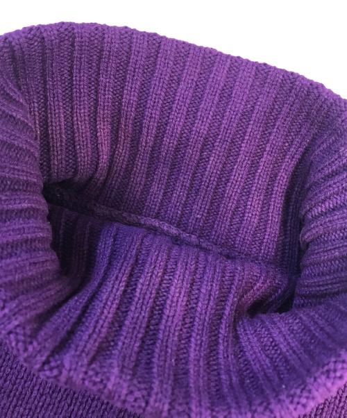 Maison Margiela（メゾンマルジェラ）Maison Margiela (メゾンマルジェラ) タートルネックニット パープル サイズ:表記なしの古着・服飾アイテム