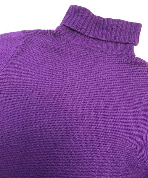 Maison Margiela（メゾンマルジェラ）Maison Margiela (メゾンマルジェラ) タートルネックニット パープル サイズ:表記なしの古着・服飾アイテム