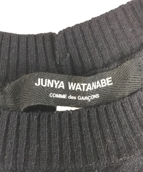 JUNYA WATANABE COMME des GARCONS（(ジュンヤワタナベ コムデギャルソン）JUNYA WATANABE COMME des GARCONS ((ジュンヤワタナベ コムデギャルソン) ロングニットケープ ブラック サイズ:表記なしの古着・服飾アイテム