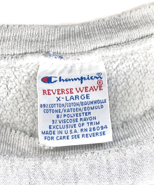 Champion（チャンピオン）Champion (チャンピオン) リバースウィーブスウェット グレー サイズ:XL　　　の古着・服飾アイテム