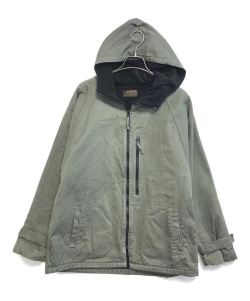 Eddie Bauer（エディーバウアー）Eddie Bauer (エディーバウアー) フーデッドジャケット カーキ サイズ:freeの古着・服飾アイテム