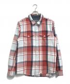 RHC Ron Herman×OUTERKNOWNアールエイチシー ロンハーマン×アウターノーン）の古着「10 Years Washed Blanket Shirt」｜レッド