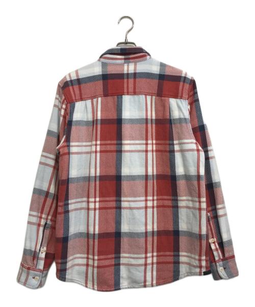 RHC Ron Herman（アールエイチシー ロンハーマン）RHC Ron Herman (アールエイチシー ロンハーマン) OUTERKNOWN (アウターノーン) 10 Years Washed Blanket Shirt レッド サイズ:Ｍの古着・服飾アイテム