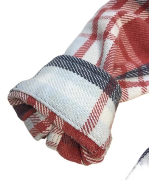 RHC Ron Herman（アールエイチシー ロンハーマン）RHC Ron Herman (アールエイチシー ロンハーマン) OUTERKNOWN (アウターノーン) 10 Years Washed Blanket Shirt レッド サイズ:Ｍの古着・服飾アイテム