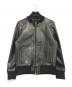 Y2 LEATHER（ワイツーレザー）の古着「STEER OIL RIB JACKET」｜ブラック
