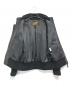 中古・古着 Y2 LEATHER (ワイツーレザー) STEER OIL RIB JACKET ブラック サイズ:42：45000円