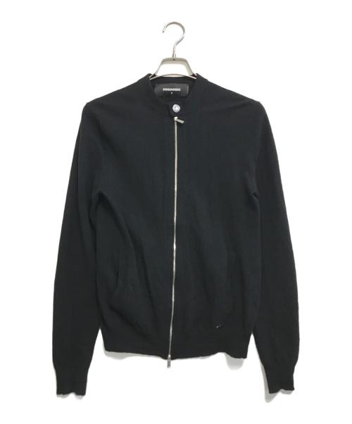 DSQUARED2（ディースクエアード）DSQUARED2 (ディースクエアード) ジップニット ブラック サイズ:Sの古着・服飾アイテム