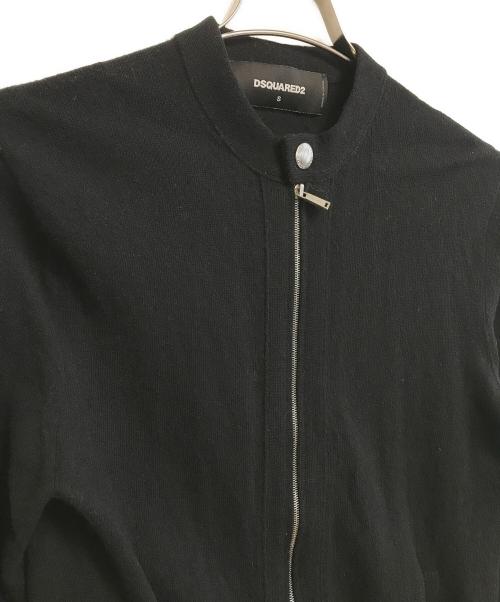 DSQUARED2（ディースクエアード）DSQUARED2 (ディースクエアード) ジップニット ブラック サイズ:Sの古着・服飾アイテム