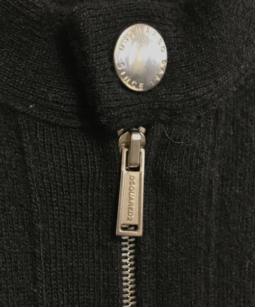 DSQUARED2（ディースクエアード）DSQUARED2 (ディースクエアード) ジップニット ブラック サイズ:Sの古着・服飾アイテム