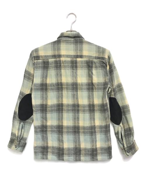 BREWSTAER（ブリュスター）BREWSTAER (ブリュスター) オンブレチェックウールシャツ ブルー サイズ:Mの古着・服飾アイテム