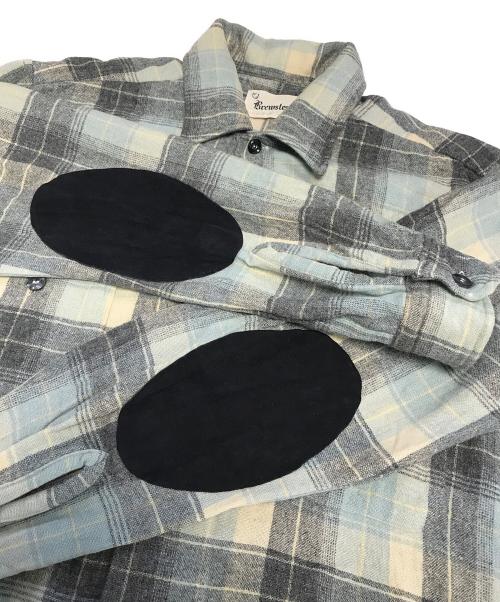 BREWSTAER（ブリュスター）BREWSTAER (ブリュスター) オンブレチェックウールシャツ ブルー サイズ:Mの古着・服飾アイテム