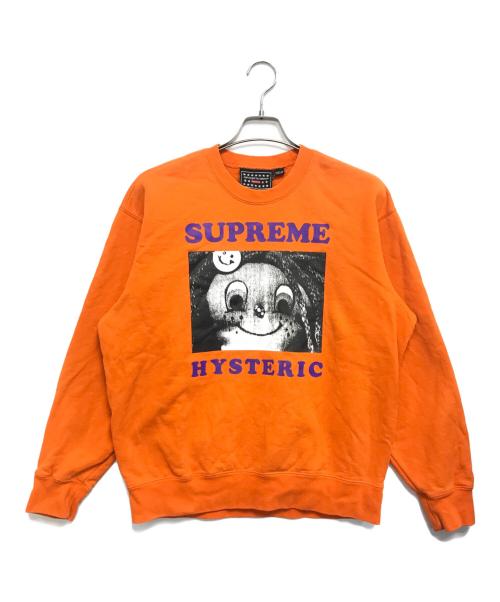 SUPREME（シュプリーム）SUPREME (シュプリーム) Hysteric Glamour (ヒステリックグラマー) スウェット オレンジ サイズ:Sの古着・服飾アイテム