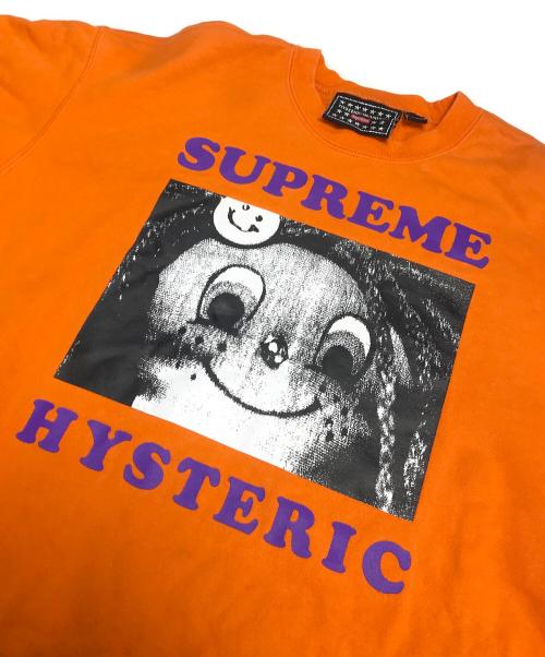 SUPREME（シュプリーム）SUPREME (シュプリーム) Hysteric Glamour (ヒステリックグラマー) スウェット オレンジ サイズ:Sの古着・服飾アイテム