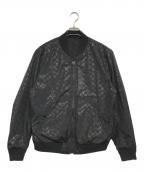 COACHコーチ）の古着「シグネチャー リバーシブル MA-1 ジャケット」｜ブラック