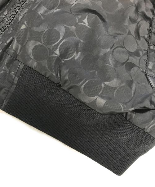 COACH（コーチ）COACH (コーチ) シグネチャー リバーシブル MA-1 ジャケット ブラック サイズ:表記なしの古着・服飾アイテム