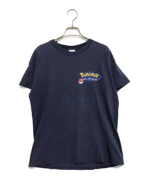 アニメーションTシャツ（アニメーションTシャツ）アニメーションTシャツ (アニメーションTシャツ) 99’s Pokemon(ポケモン)  アニメーションTシャツ ネイビー サイズ:YOUTH XLの古着・服飾アイテム