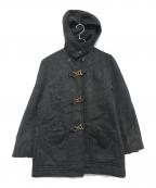 STORM PLAYストームプレイ）の古着「ブラックモヘアコート」｜ブラック