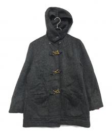 STORM PLAY（ストームプレイ）の古着「ブラックモヘアコート」｜ブラック