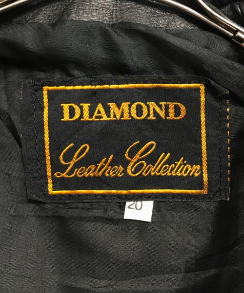 DIAMOND（ダイアモンドサプライ）DIAMOND (ダイアモンドサプライ) フリンジレザージャケット ブラック サイズ:20の古着・服飾アイテム
