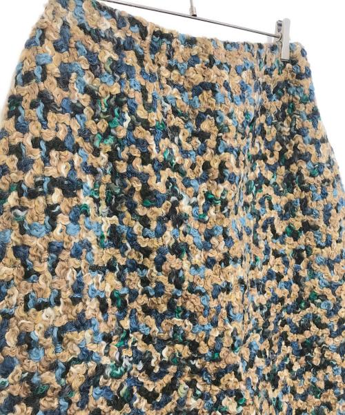 Maison Margiela（メゾンマルジェラ）Maison Margiela (メゾンマルジェラ) ウールカシミヤ切替スカート マルチカラー サイズ:40 未使用品の古着・服飾アイテム