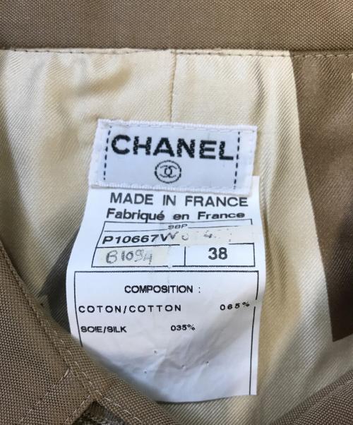 CHANEL（シャネル）CHANEL (シャネル) ステンカラーコート カーキ サイズ:38の古着・服飾アイテム