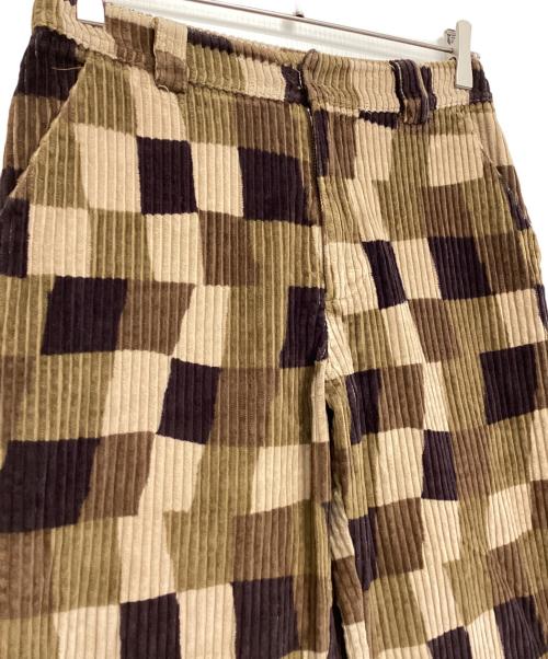 stussy（ステューシー）stussy (ステューシー) 総柄コーデュロイパンツ ブラウン サイズ:3の古着・服飾アイテム