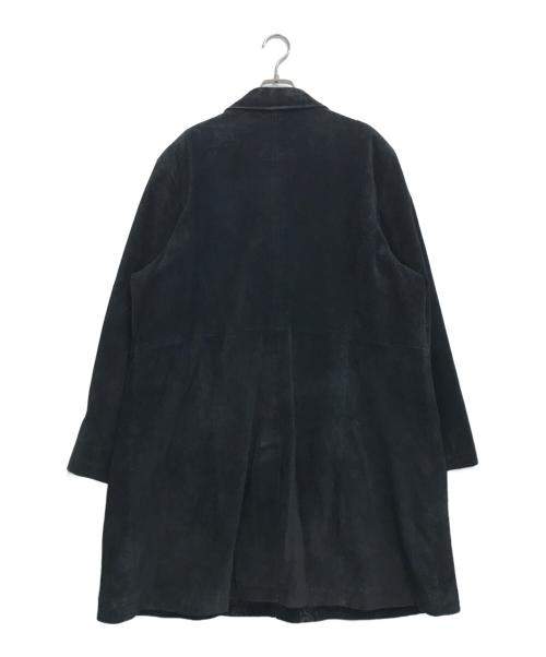 Pamela McCoy（パメラマッコイ）Pamela McCoy (パメラマッコイ) 刺繍レザーロングコート ブラック サイズ:不明の古着・服飾アイテム